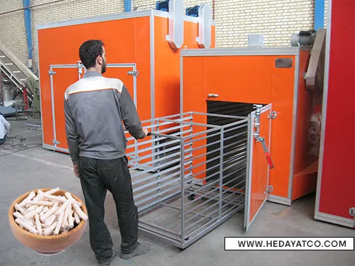 عکس دستگاه خشک کن کشک برند هدایت در محیط کارخانه
