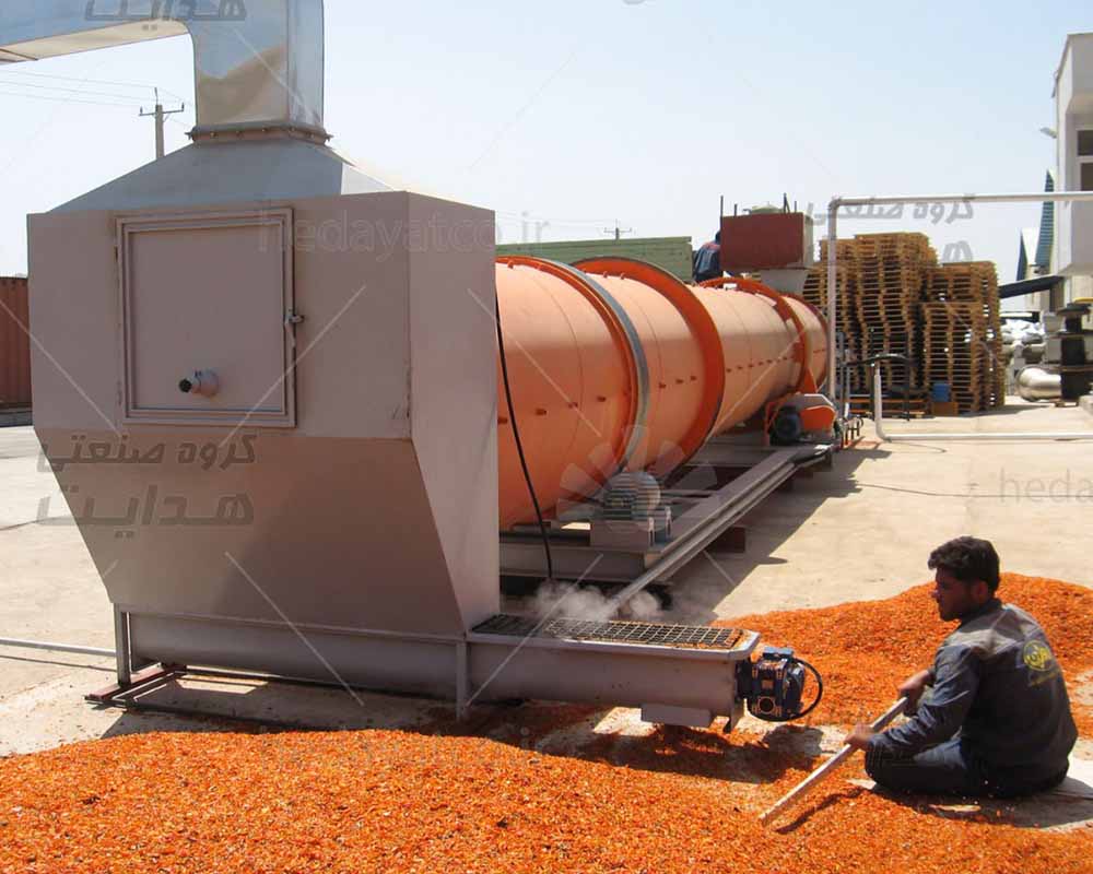 خشک کردن انواع تفاله با خشک کن دوار