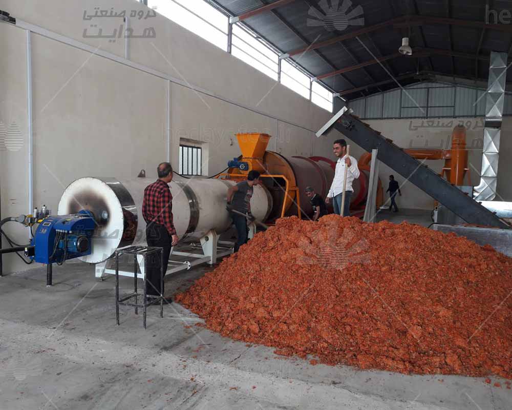 عکس دستگاه های خشک روتاری تولید گروه صنعتی هدایت