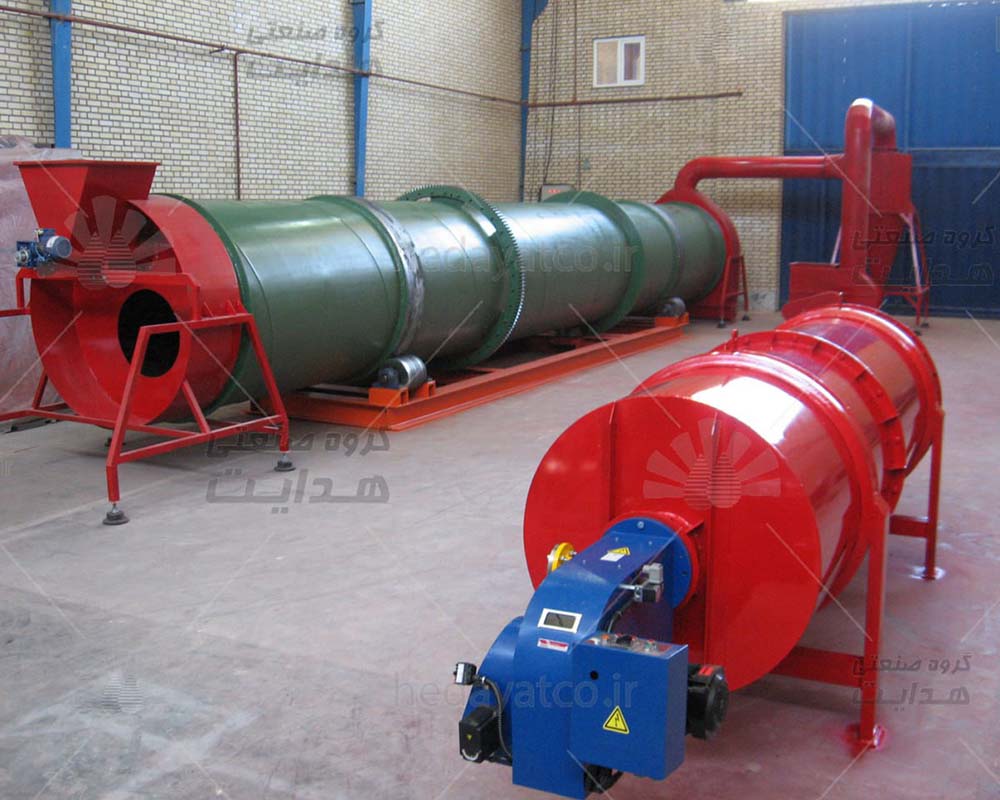 عکس خشک کن روتاری در کارخانه
