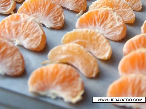 طرز تهیه نارنگی خشک با فر