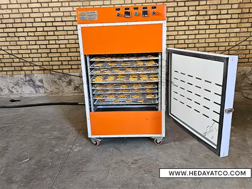 عکس از خشک کردن پرتقال در دستگاه هدایت